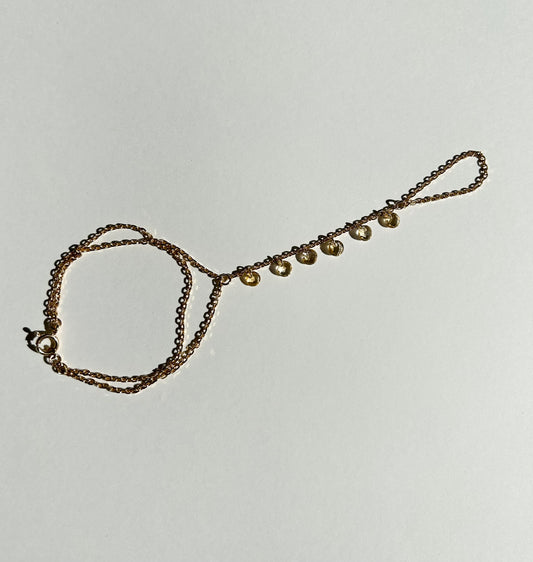 SPARKLE hand chain with citrines