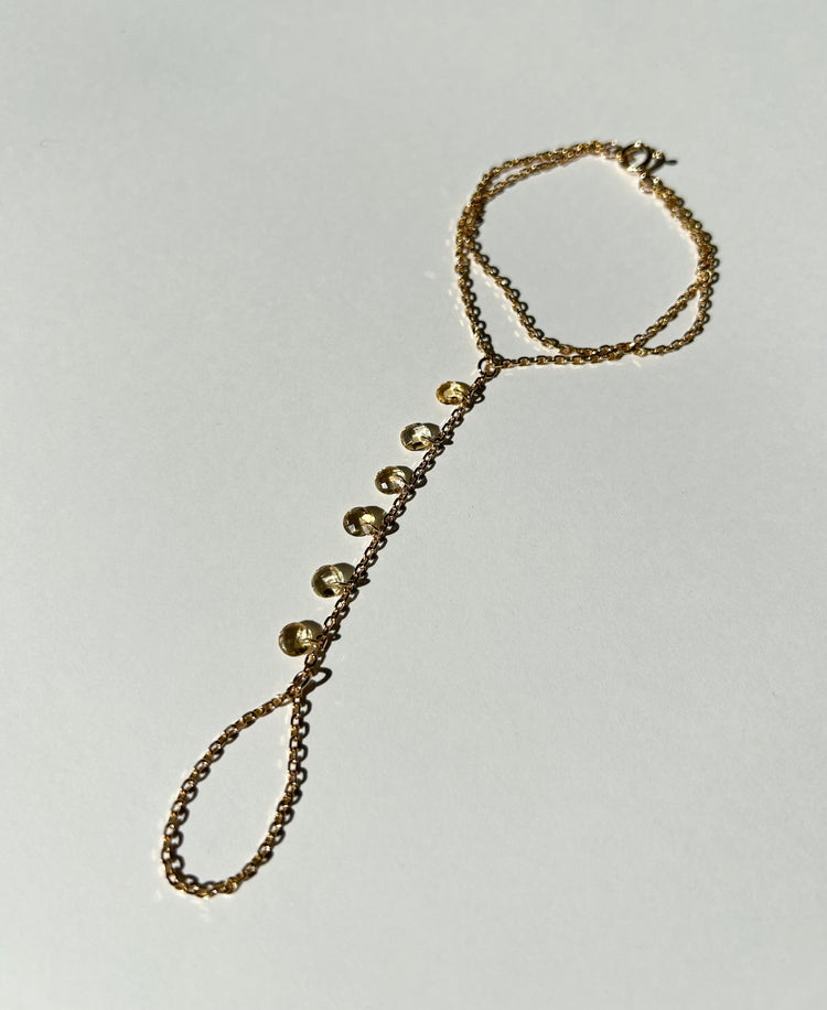 SPARKLE hand chain with citrines