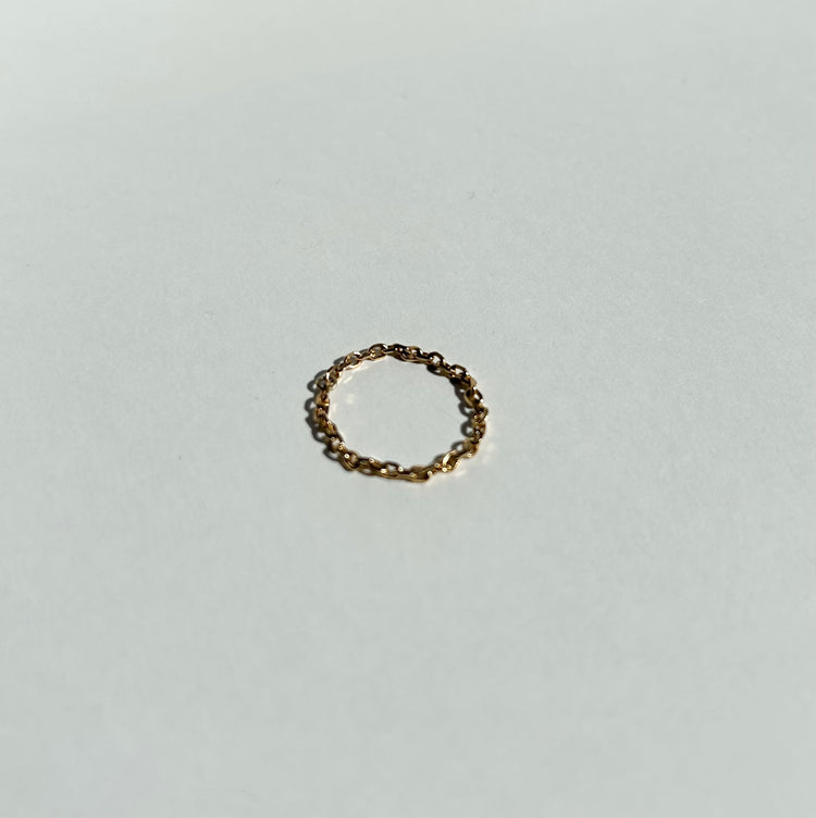LINKS chain minimalist ring