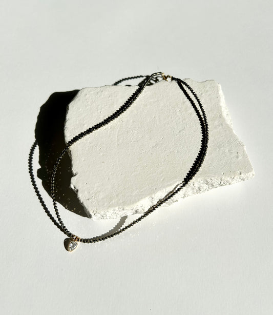 DELI necklace with white topaz