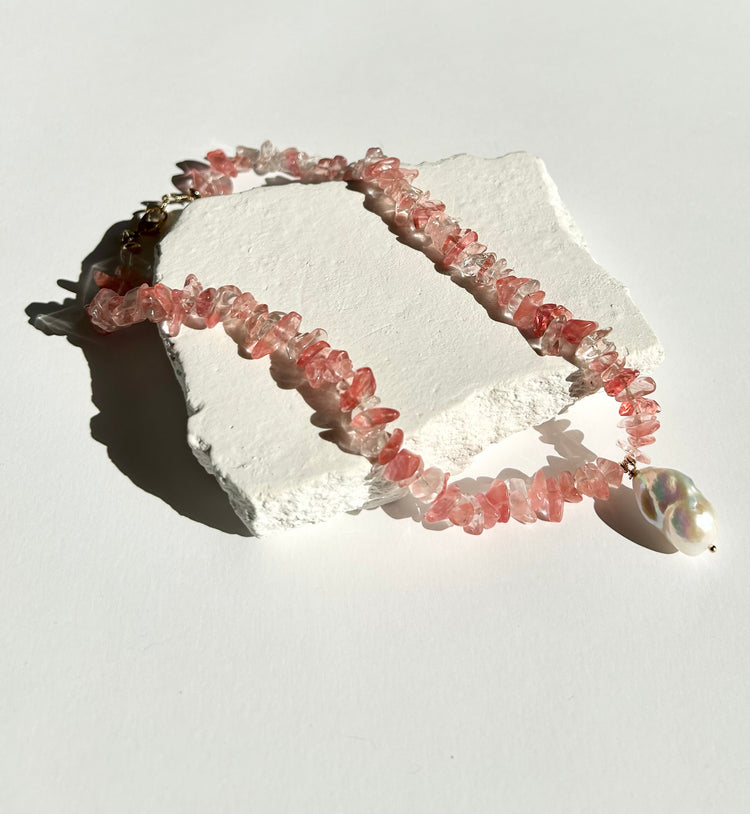 NILE necklace with baroque pearl