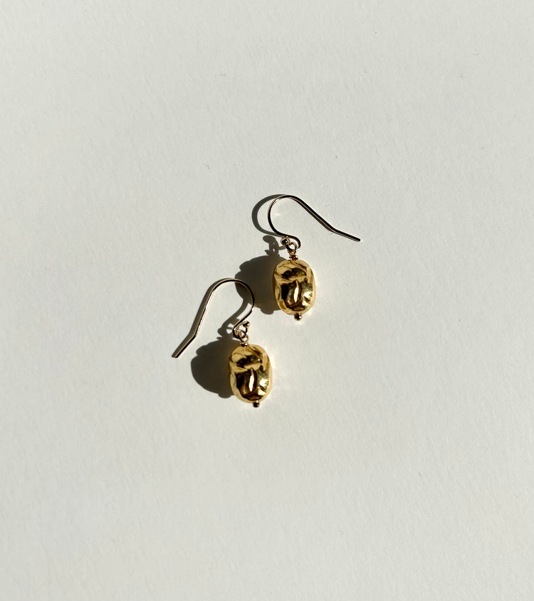 STELLA earrings with textured pendants