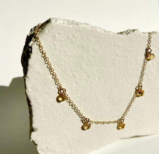 HARMONY necklace with citrines