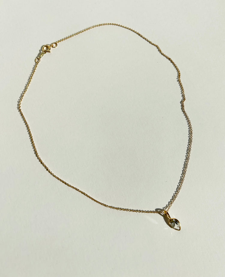 JOY necklace with white topaz
