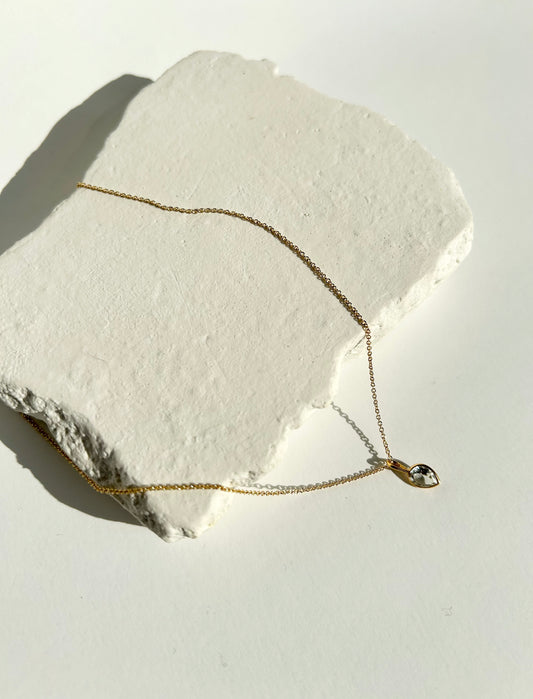 JOY necklace with white topaz