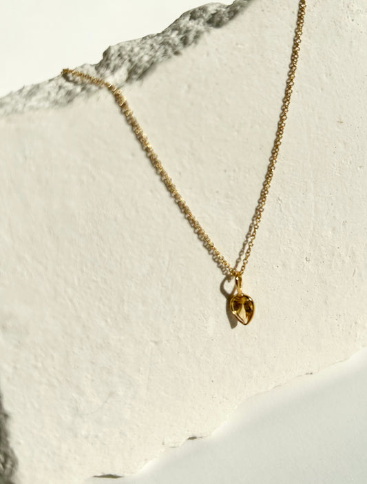 JOY necklace with citrine