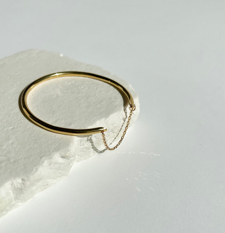 MEMENTO bangle with chain