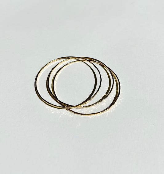 ZINC set of textured bangles