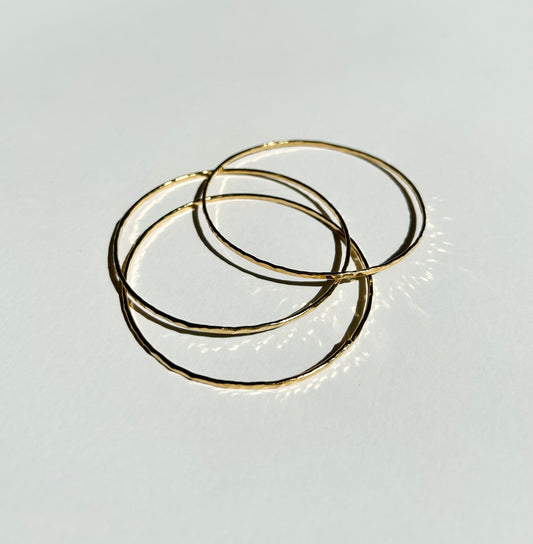 ZINC set of textured bangles