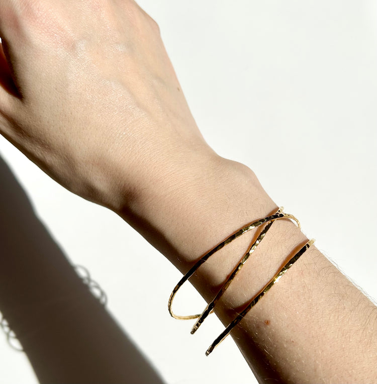 ZINC set of textured bangles