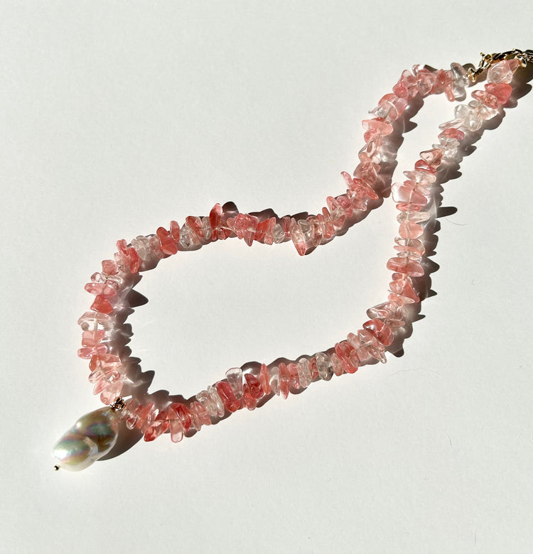 NILE necklace with baroque pearl