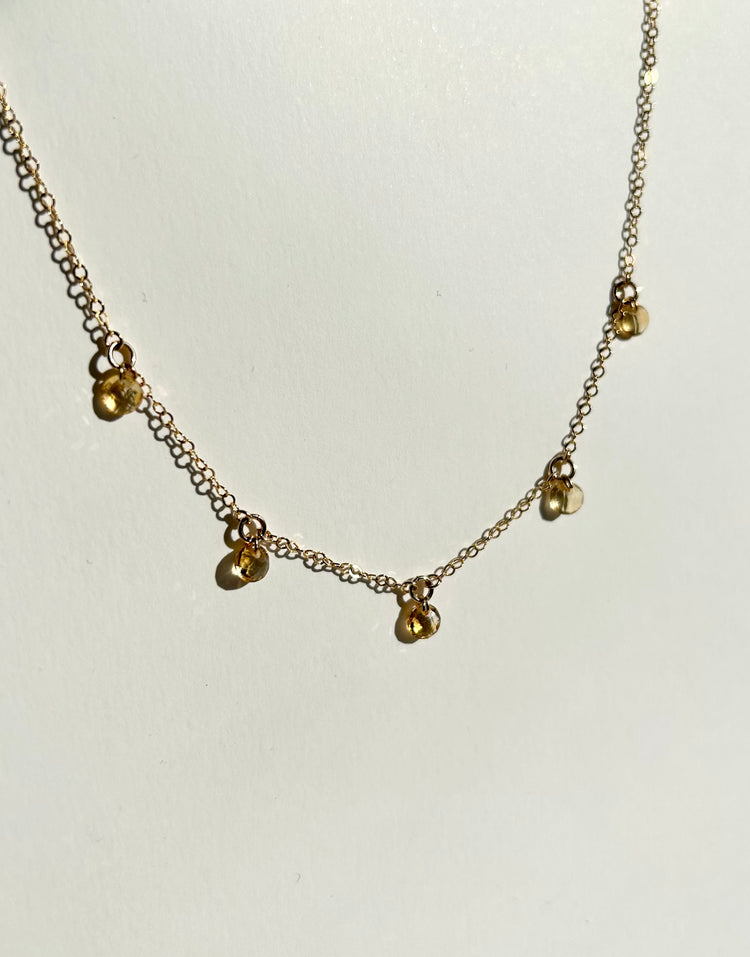 HARMONY necklace with citrines