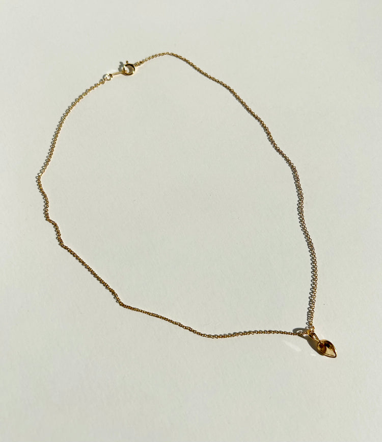 JOY necklace with citrine