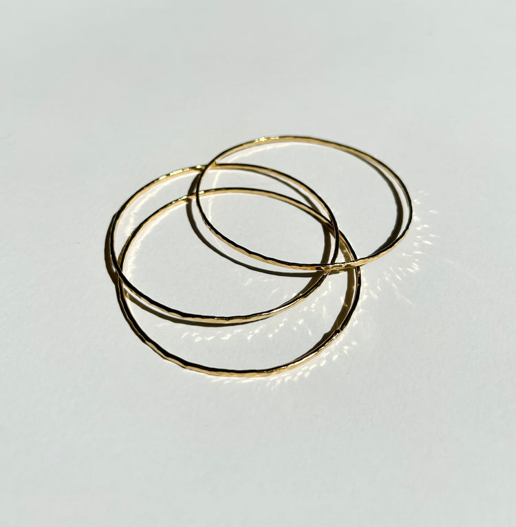 ZINC set of textured bangles